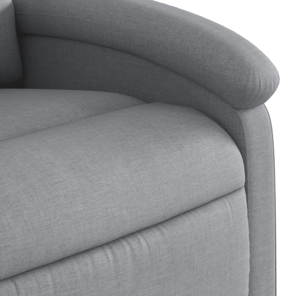 Relaxfauteuil lichtgrijze stof is nu te koop bij PeponiXL, paradijselijk wonen!