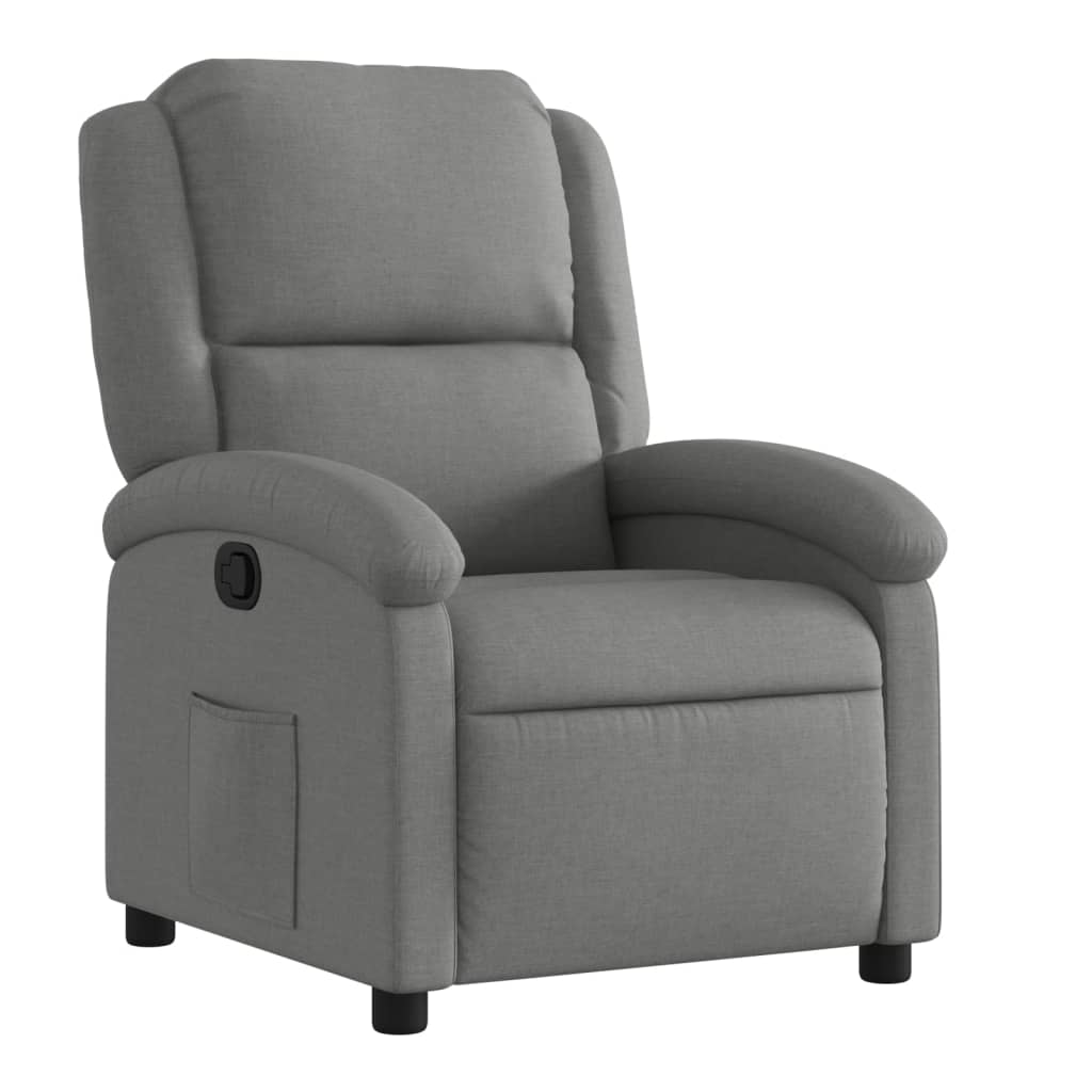 Relaxfauteuil donkergrijze stof is nu te koop bij PeponiXL, paradijselijk wonen!