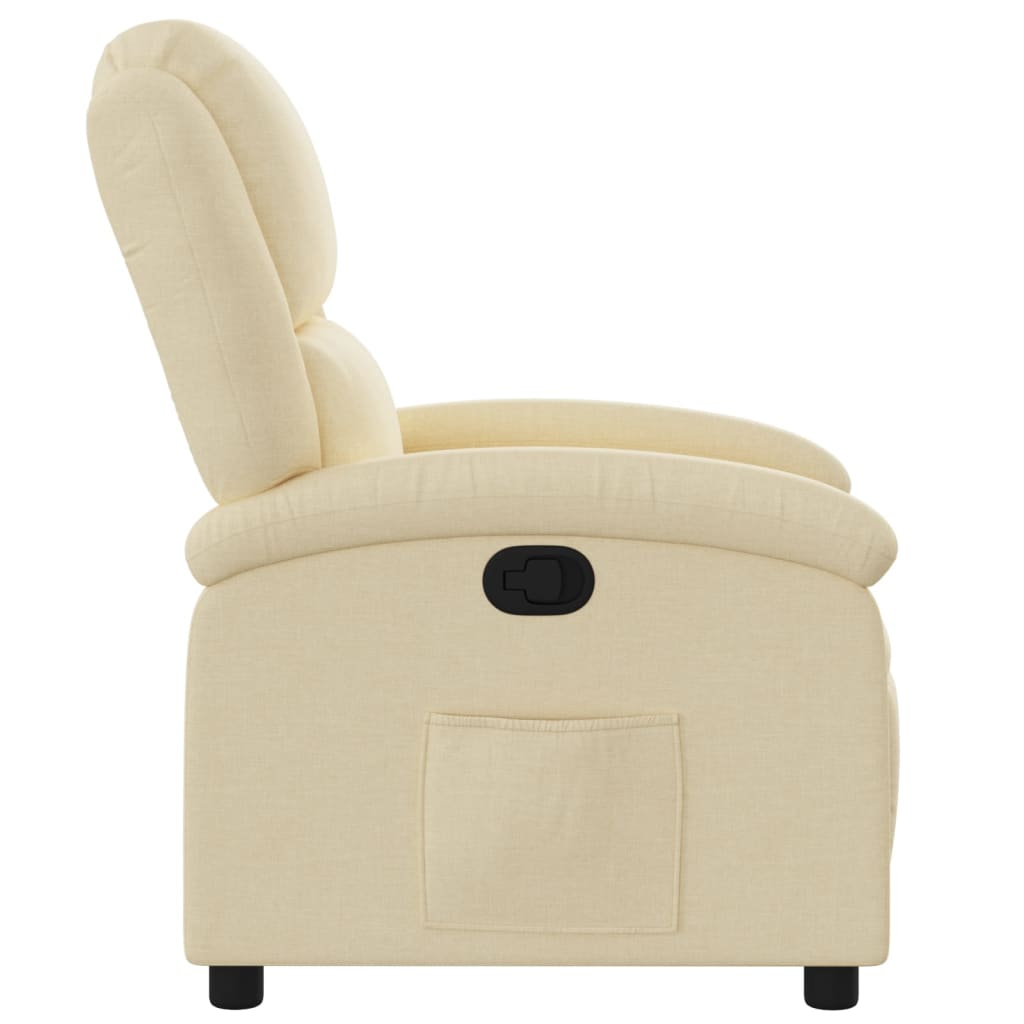 Relaxfauteuil crème stof is nu te koop bij PeponiXL, paradijselijk wonen!