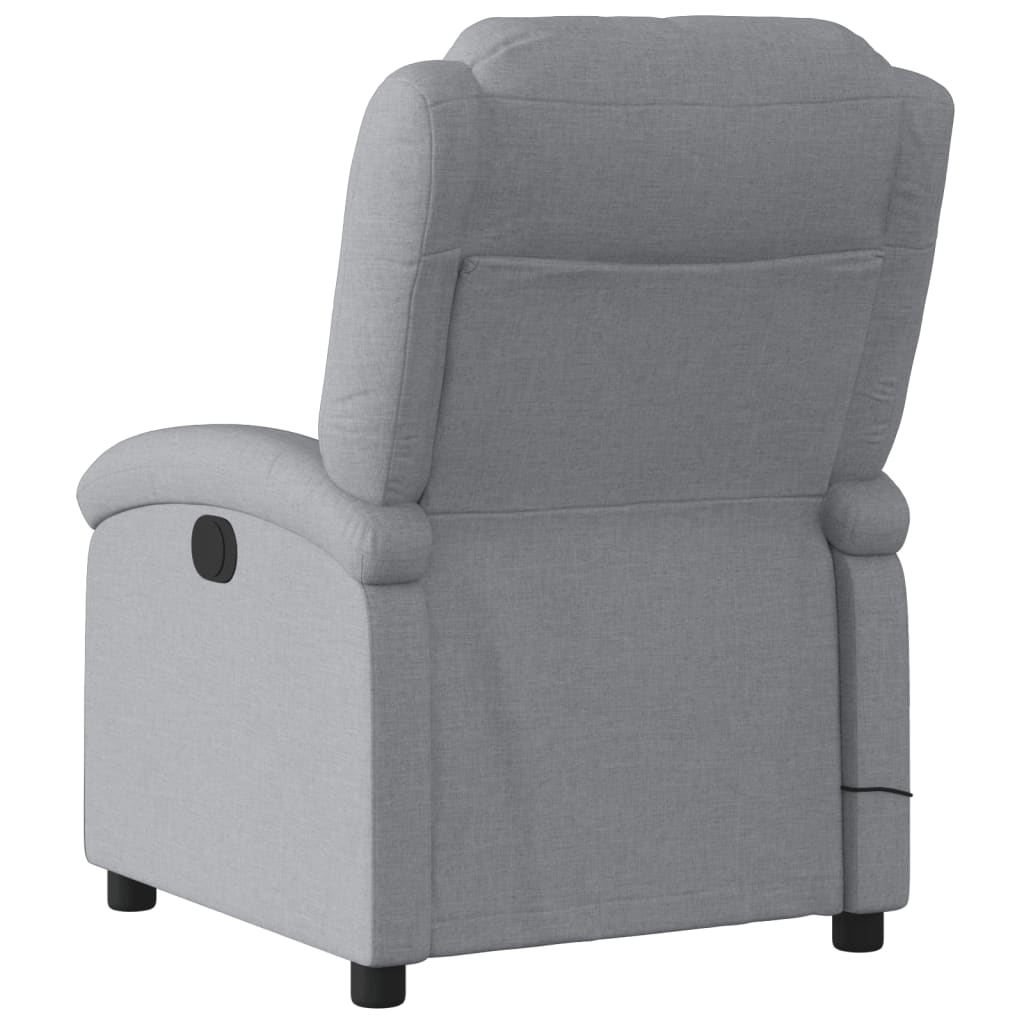 Massagestoel met lichtgrijze stof is nu te koop bij PeponiXL, paradijselijk wonen!
