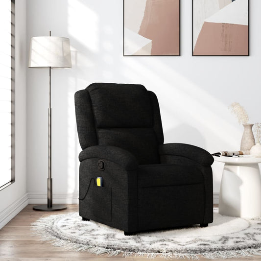 Massagestoel met zwarte stof is nu te koop bij PeponiXL, paradijselijk wonen!