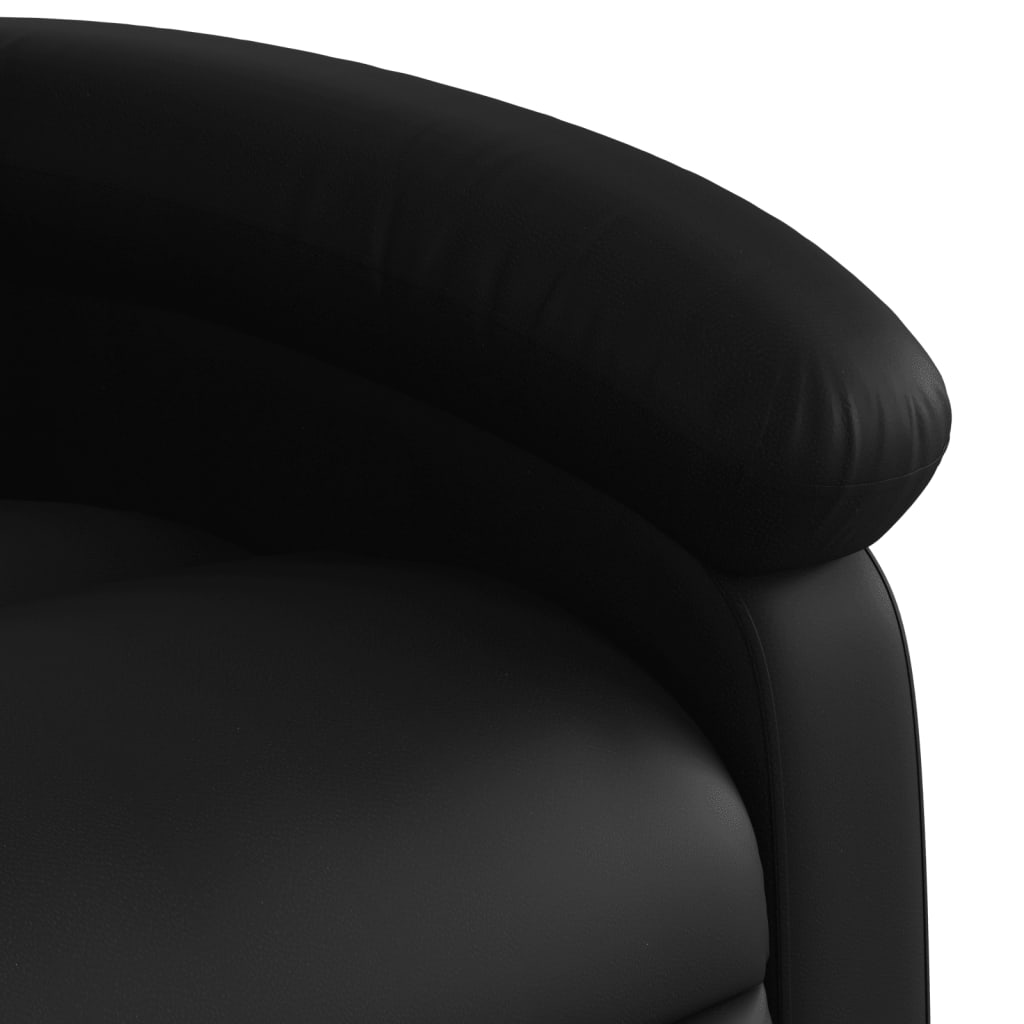 Relaxfauteuil zwart kunstleer is nu te koop bij PeponiXL, paradijselijk wonen!