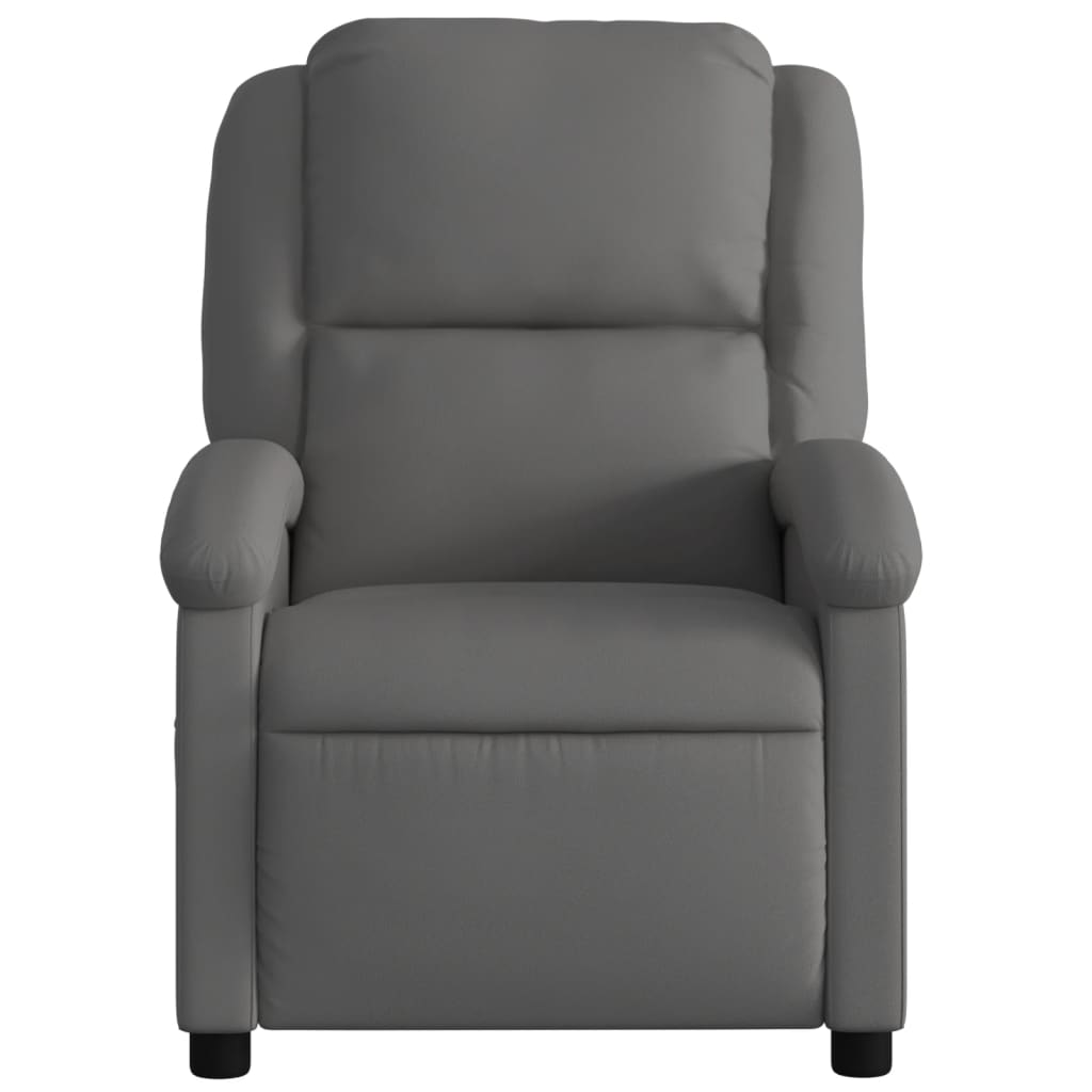 Relaxfauteuil Grijs Echt Leer is nu te koop bij PeponiXL, paradijselijk wonen!