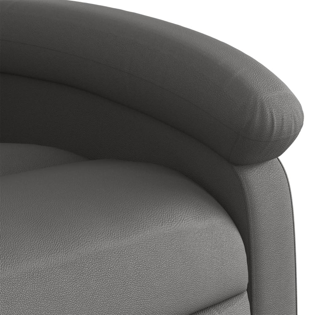 Relaxfauteuil Grijs Echt Leer is nu te koop bij PeponiXL, paradijselijk wonen!