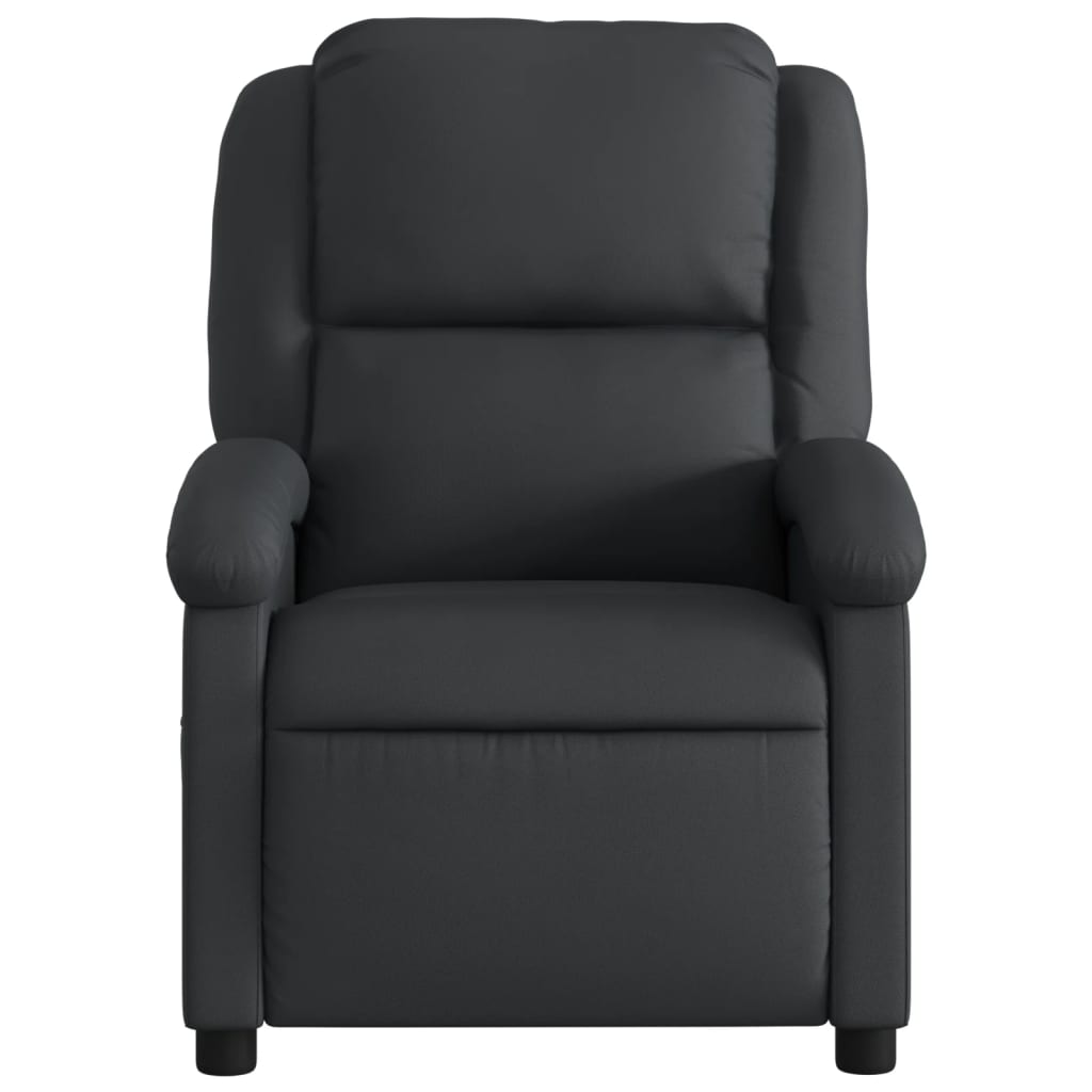 Massagestoel van echt leer, zwart is nu te koop bij PeponiXL, paradijselijk wonen!