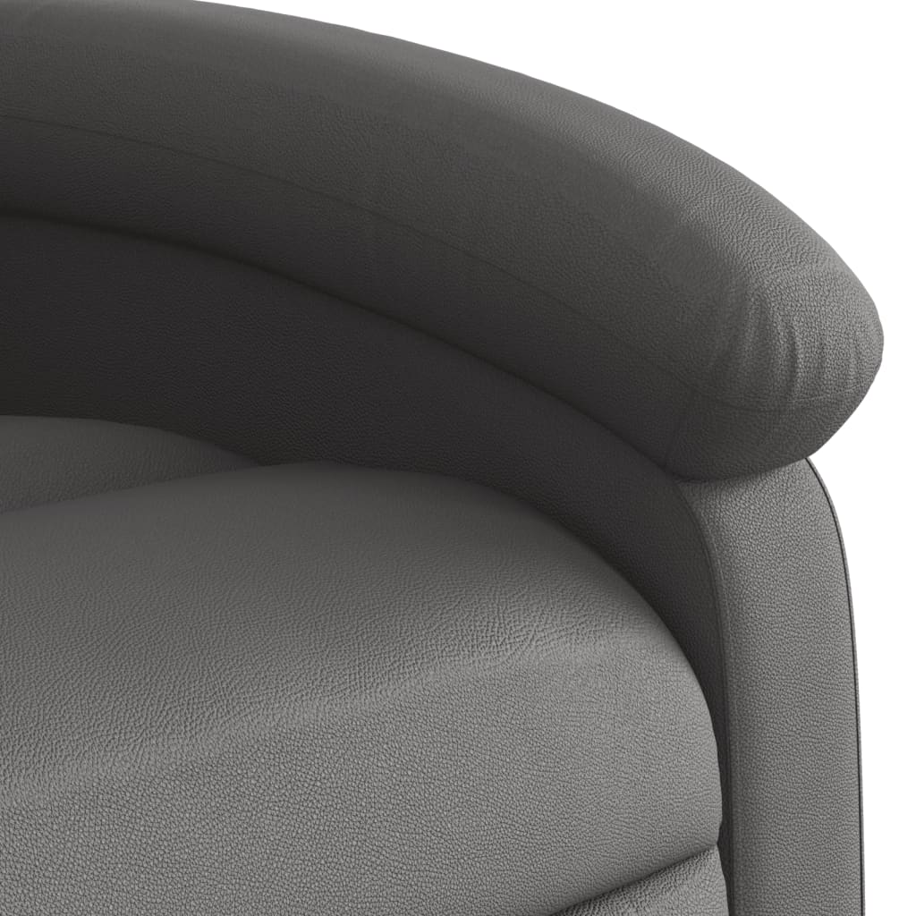 Massagestoel van echt leer, grijs is nu te koop bij PeponiXL, paradijselijk wonen!