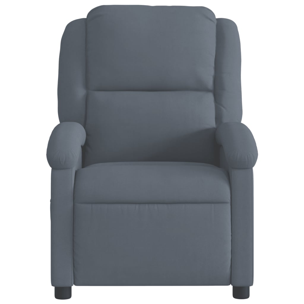 Relaxfauteuil Donkergrijs Fluweel is nu te koop bij PeponiXL, paradijselijk wonen!