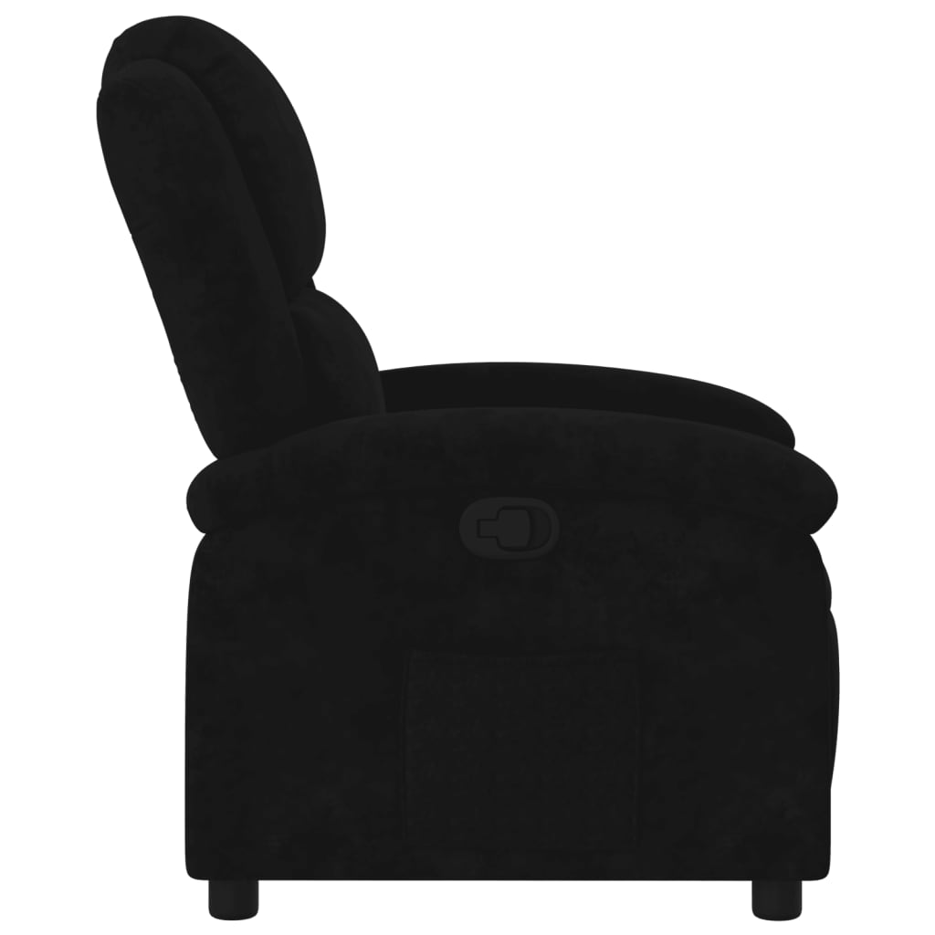 Relaxfauteuil Zwart Fluweel is nu te koop bij PeponiXL, paradijselijk wonen!