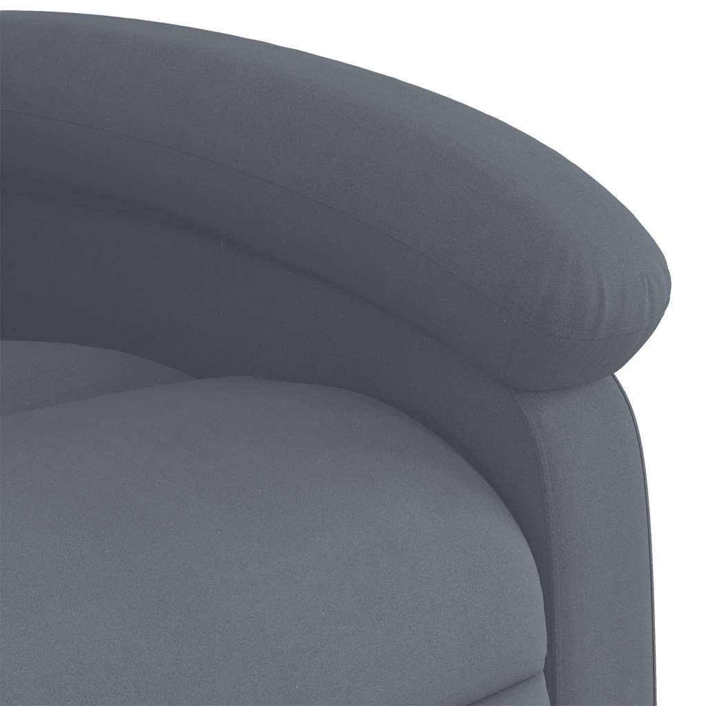 Massagestoel in donkergrijs fluweel is nu te koop bij PeponiXL, paradijselijk wonen!