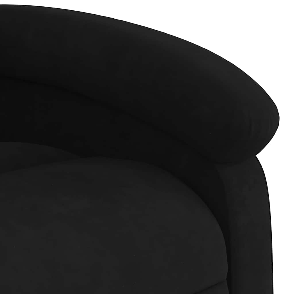 Massagestoel van zwart fluweel is nu te koop bij PeponiXL, paradijselijk wonen!