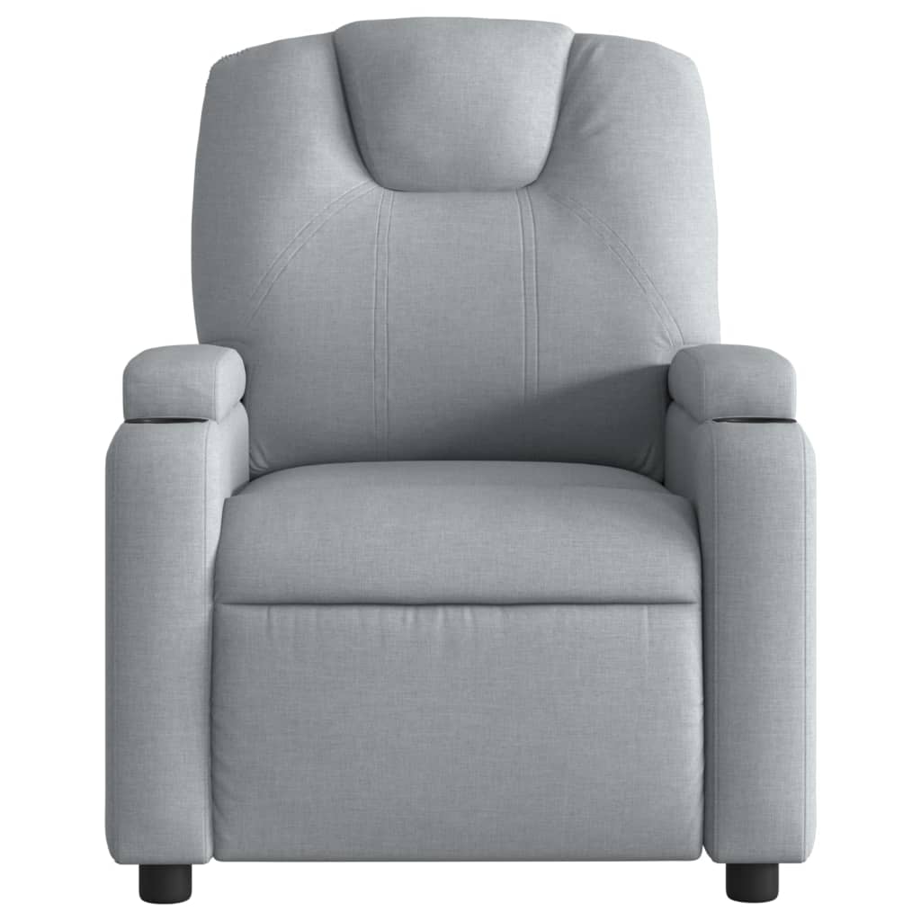 Relaxfauteuil lichtgrijze stof is nu te koop bij PeponiXL, paradijselijk wonen!