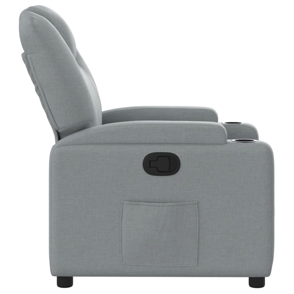 Relaxfauteuil lichtgrijze stof is nu te koop bij PeponiXL, paradijselijk wonen!