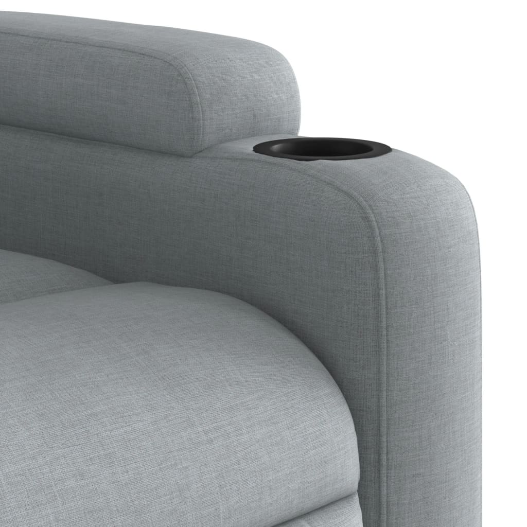 Relaxfauteuil lichtgrijze stof is nu te koop bij PeponiXL, paradijselijk wonen!