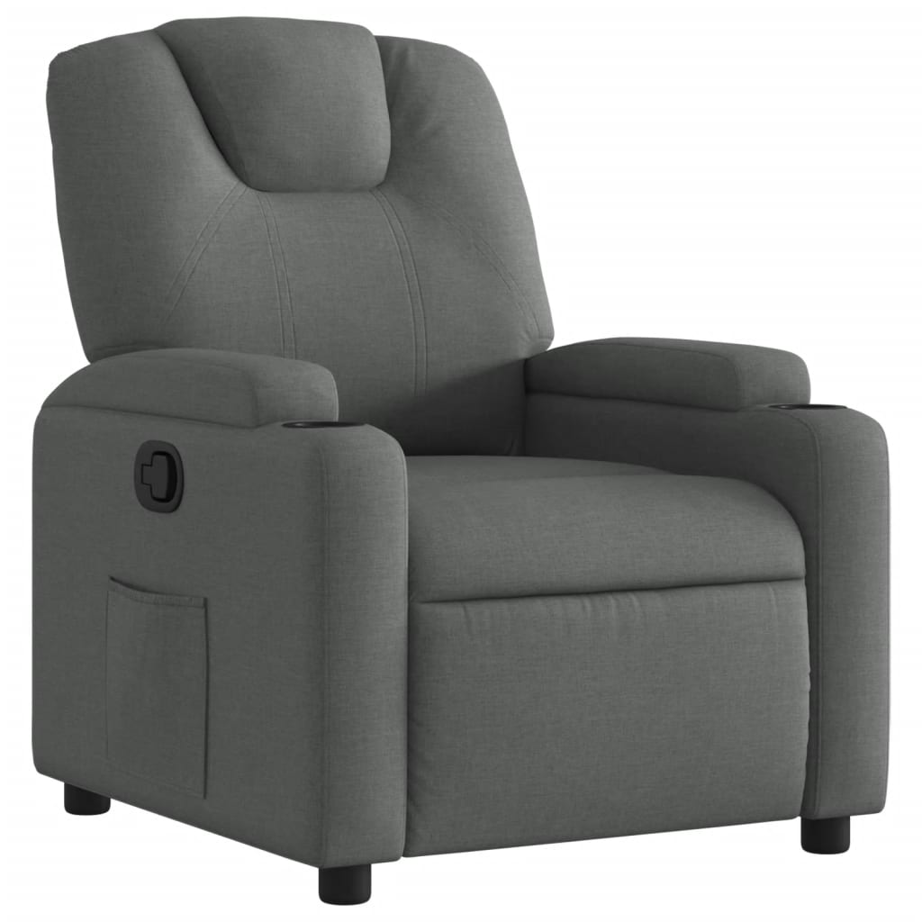 Relaxfauteuil Donkergrijze Stof is nu te koop bij PeponiXL, paradijselijk wonen!