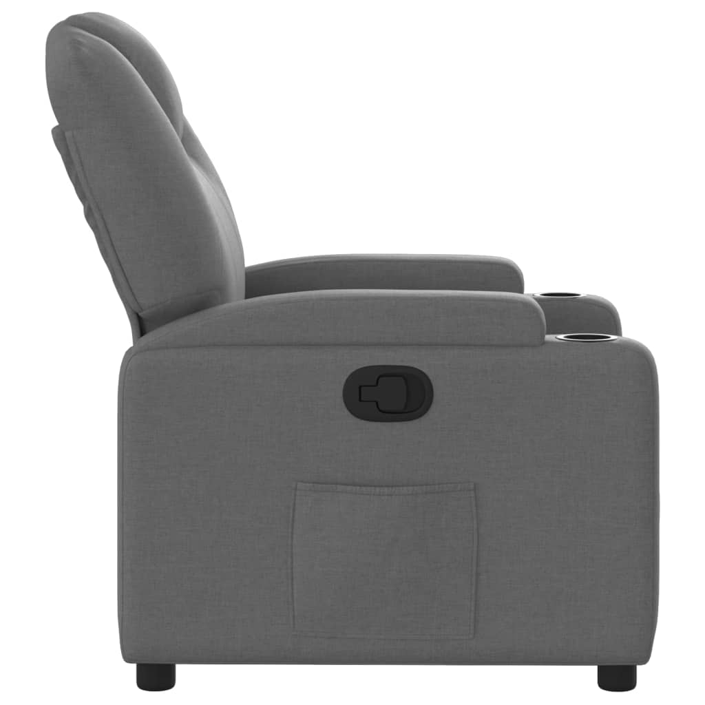 Relaxfauteuil Donkergrijze Stof is nu te koop bij PeponiXL, paradijselijk wonen!