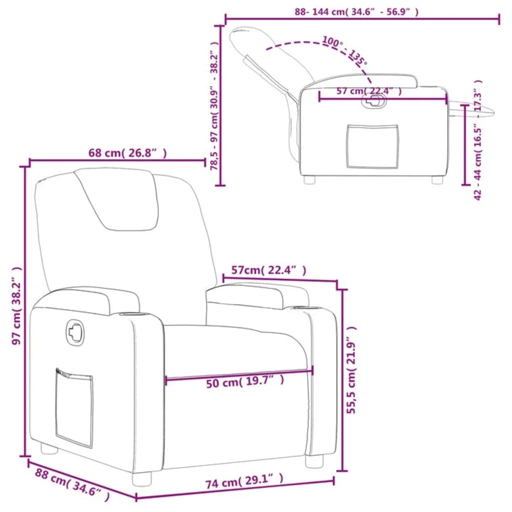 Relaxfauteuil Donkergrijze Stof is nu te koop bij PeponiXL, paradijselijk wonen!