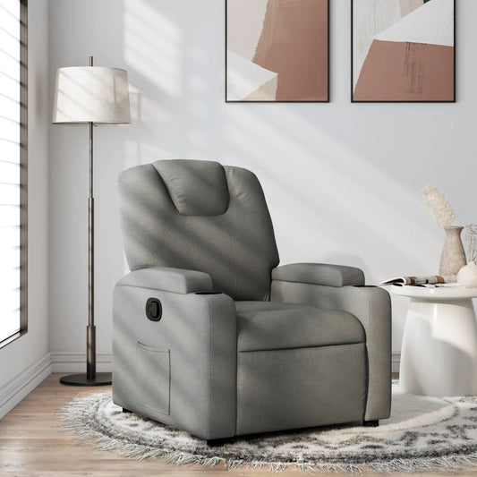 Relaxfauteuil Donkergrijze Stof is nu te koop bij PeponiXL, paradijselijk wonen!