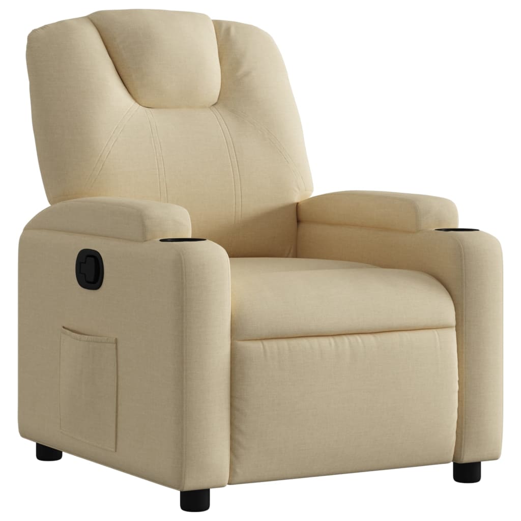 Relaxfauteuil Crème Stof is nu te koop bij PeponiXL, paradijselijk wonen!