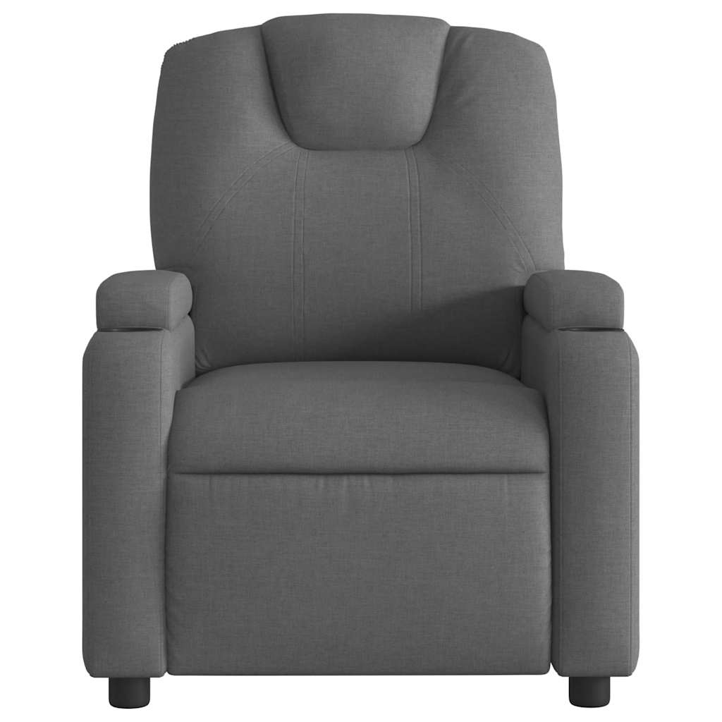 Massagestoel in donkergrijze stof is nu te koop bij PeponiXL, paradijselijk wonen!