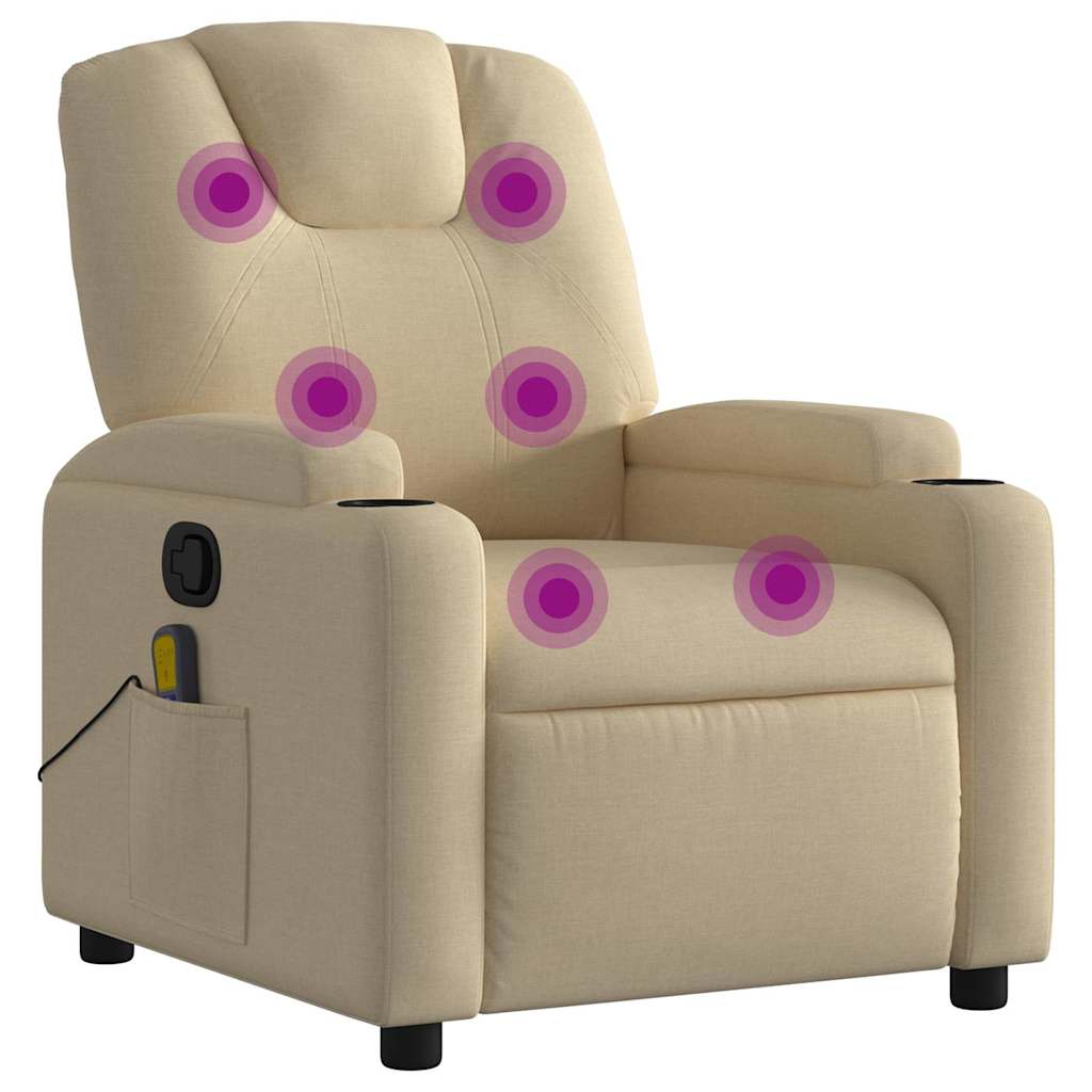 Massagestoel Crème Stof is nu te koop bij PeponiXL, paradijselijk wonen!