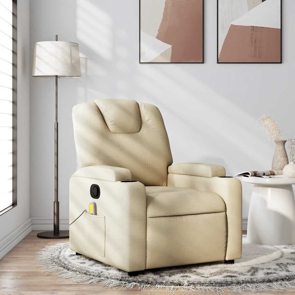Massagestoel Crème Stof is nu te koop bij PeponiXL, paradijselijk wonen!