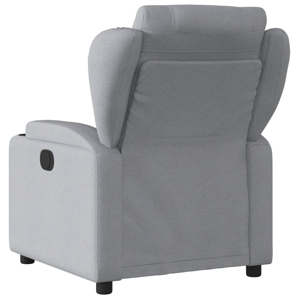 Relaxfauteuil lichtgrijze stof is nu te koop bij PeponiXL, paradijselijk wonen!