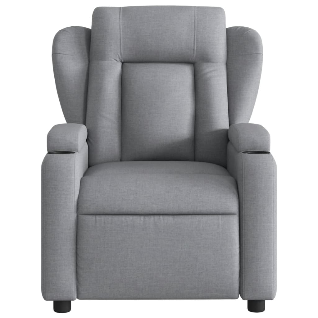 Relaxfauteuil lichtgrijze stof is nu te koop bij PeponiXL, paradijselijk wonen!