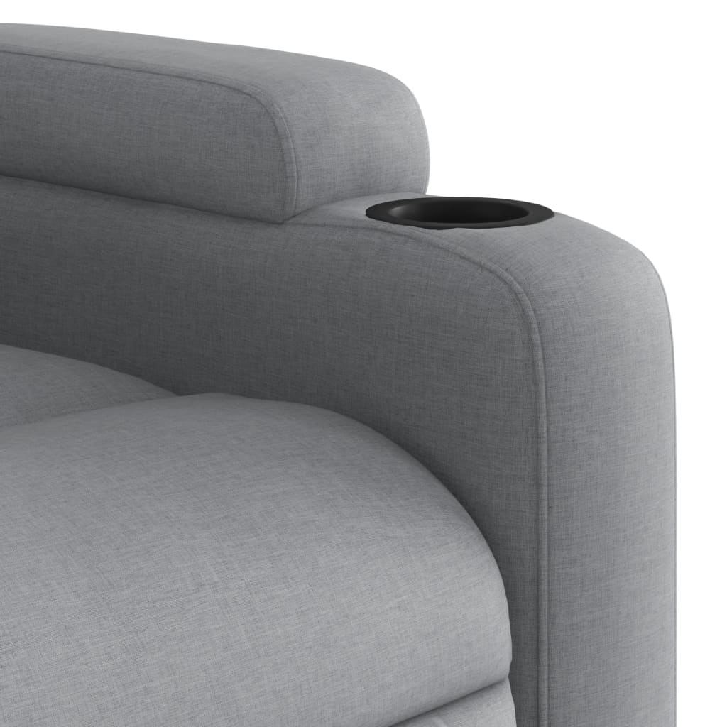 Relaxfauteuil lichtgrijze stof is nu te koop bij PeponiXL, paradijselijk wonen!
