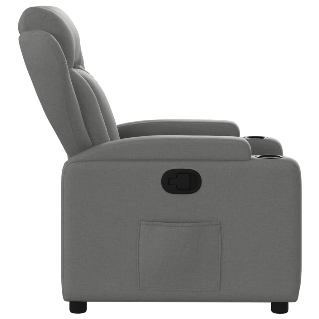Relaxfauteuil Donkergrijze Stof is nu te koop bij PeponiXL, paradijselijk wonen!