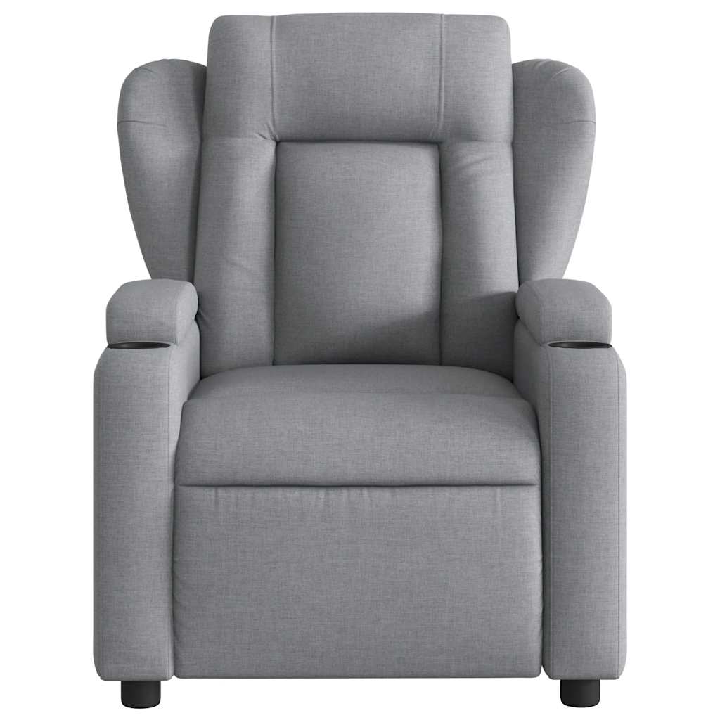 Massagestoel met lichtgrijze stof is nu te koop bij PeponiXL, paradijselijk wonen!