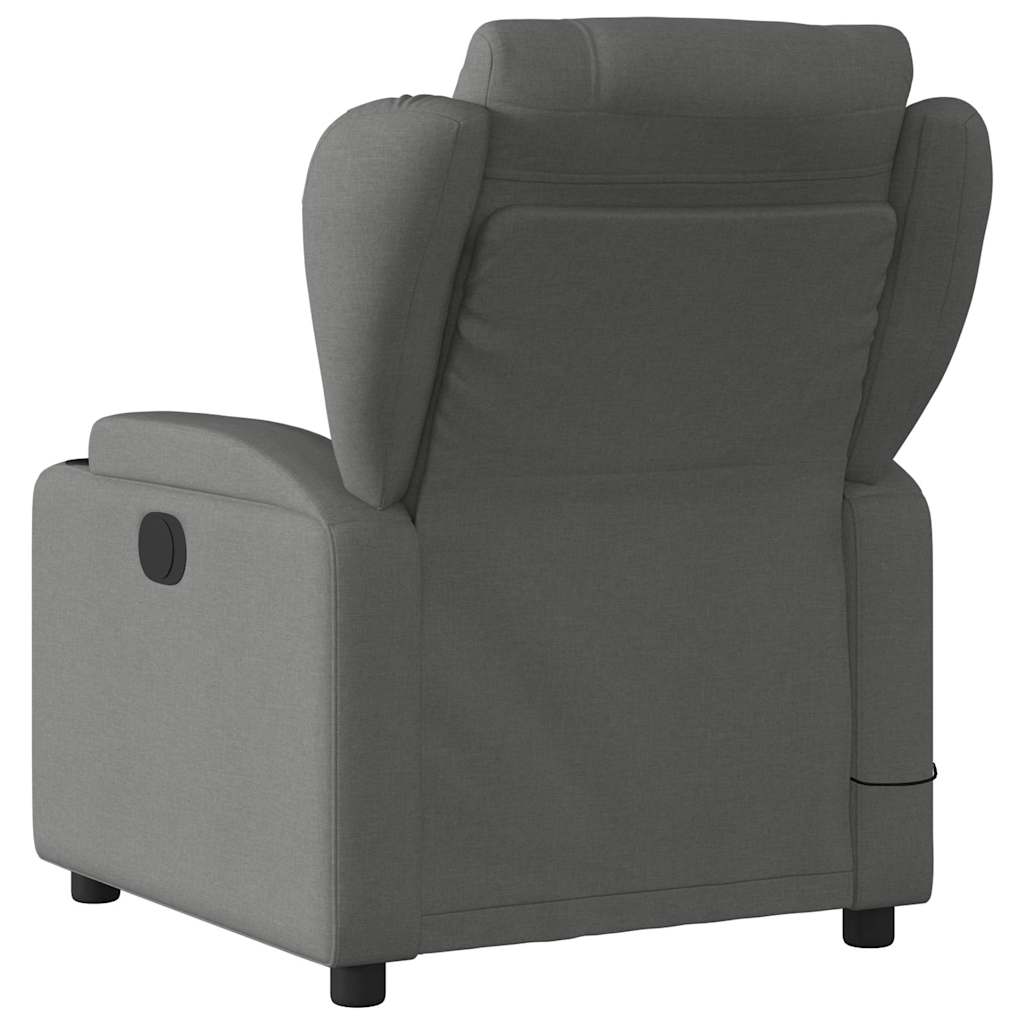 Massagestoel in donkergrijze stof is nu te koop bij PeponiXL, paradijselijk wonen!
