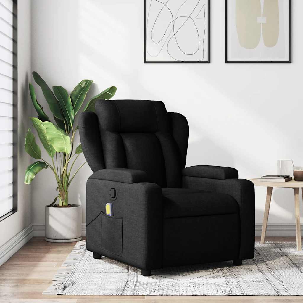 Massagestoel met zwarte stof is nu te koop bij PeponiXL, paradijselijk wonen!