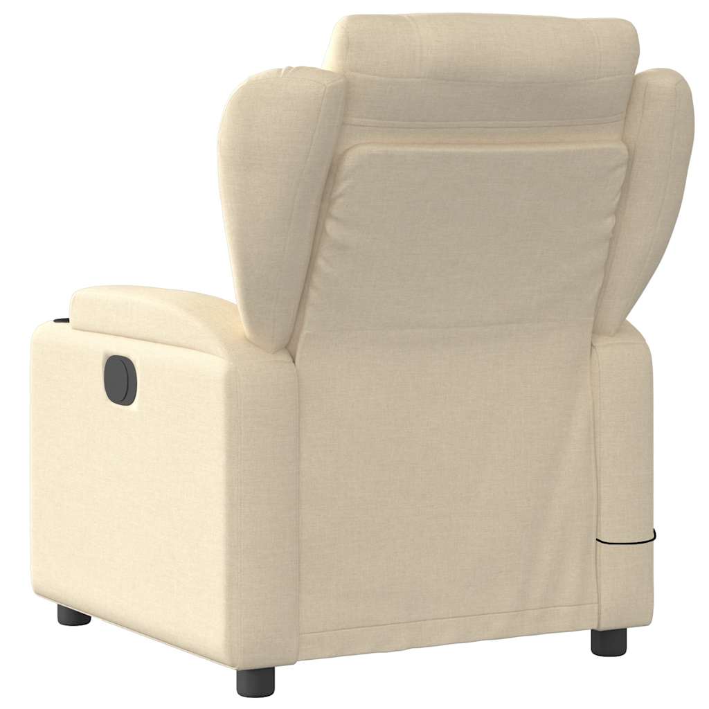 Massagestoel met crèmekleurige stof is nu te koop bij PeponiXL, paradijselijk wonen!