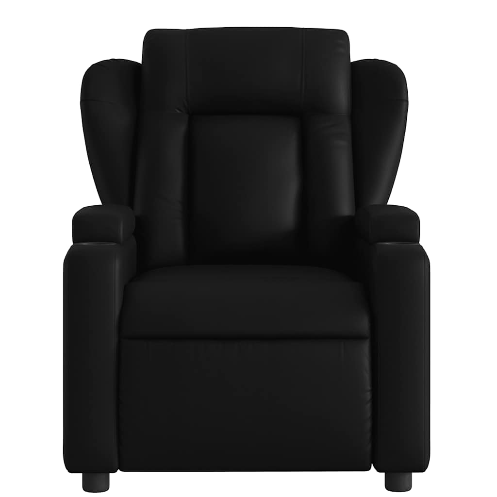 Massagestoel van zwart kunstleer is nu te koop bij PeponiXL, paradijselijk wonen!