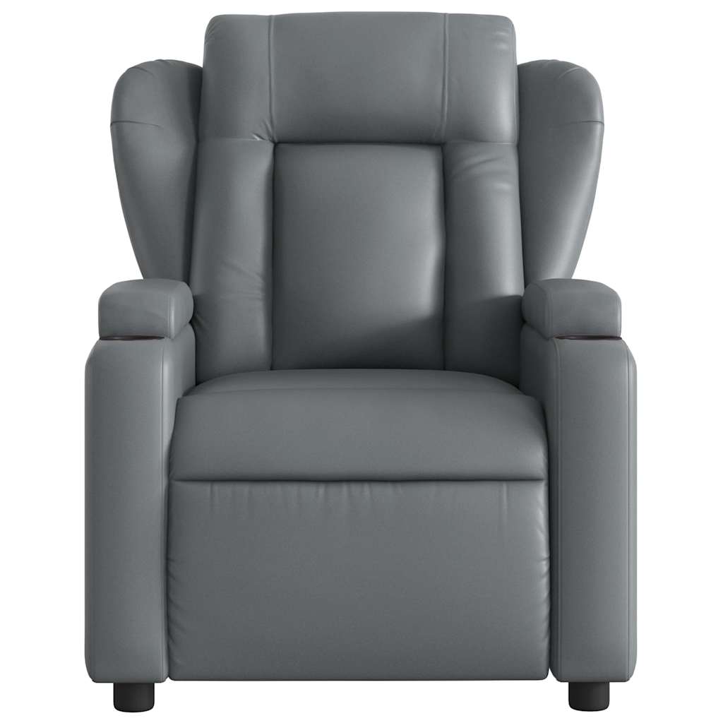 Massagestoel van grijs kunstleer is nu te koop bij PeponiXL, paradijselijk wonen!
