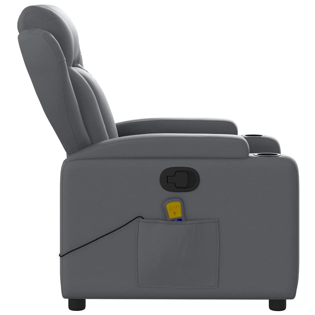 Massagestoel van grijs kunstleer is nu te koop bij PeponiXL, paradijselijk wonen!