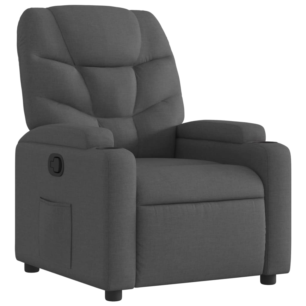 Relaxfauteuil Donkergrijze Stof is nu te koop bij PeponiXL, paradijselijk wonen!