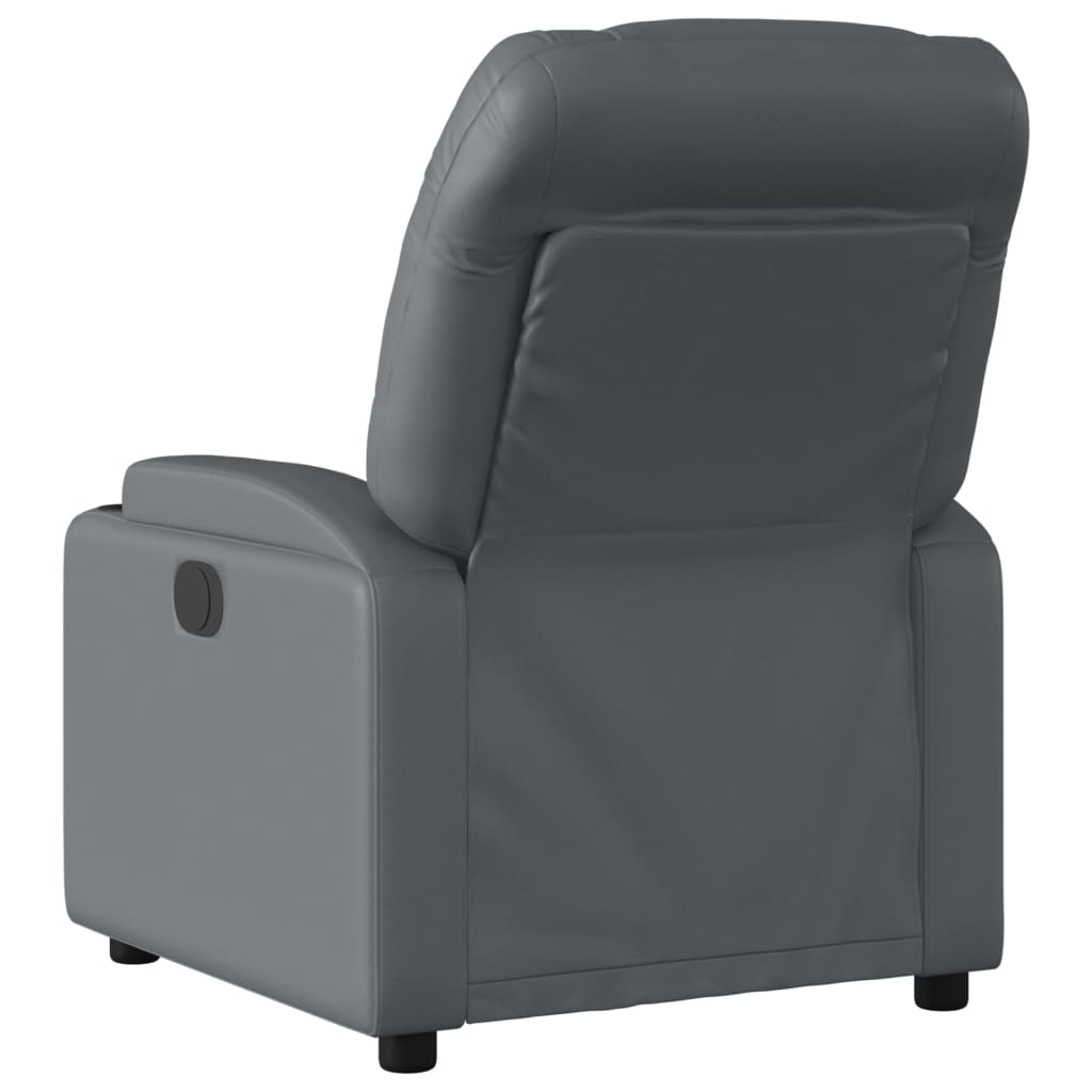 Relaxfauteuil kunstleer grijs is nu te koop bij PeponiXL, paradijselijk wonen!