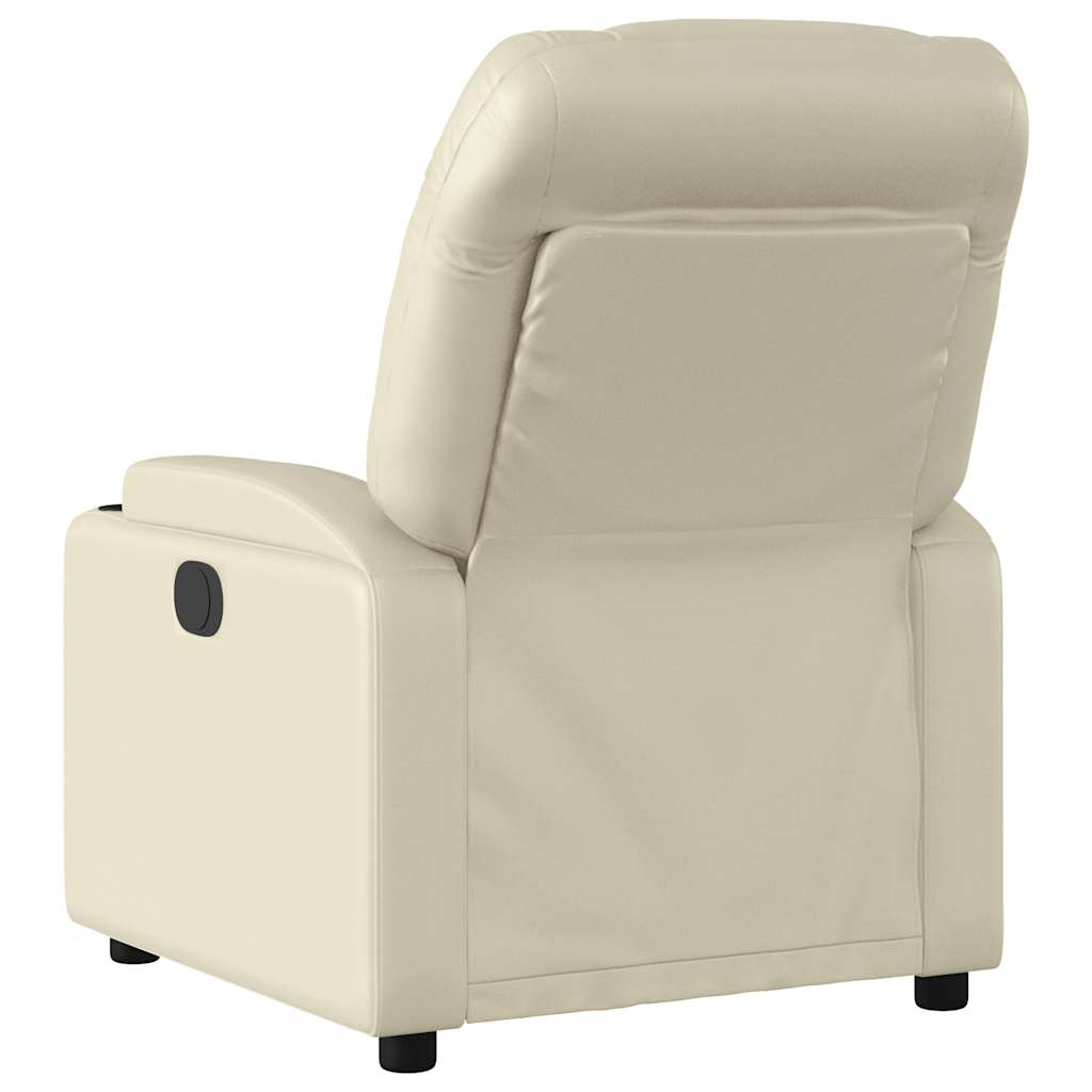Massagestoel van kunstleer in crèmekleur is nu te koop bij PeponiXL, paradijselijk wonen!