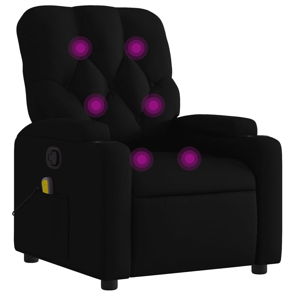 Massagestoel met zwarte stof is nu te koop bij PeponiXL, paradijselijk wonen!