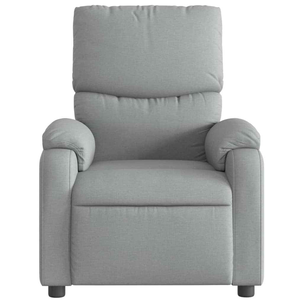Relaxfauteuil lichtgrijze stof is nu te koop bij PeponiXL, paradijselijk wonen!