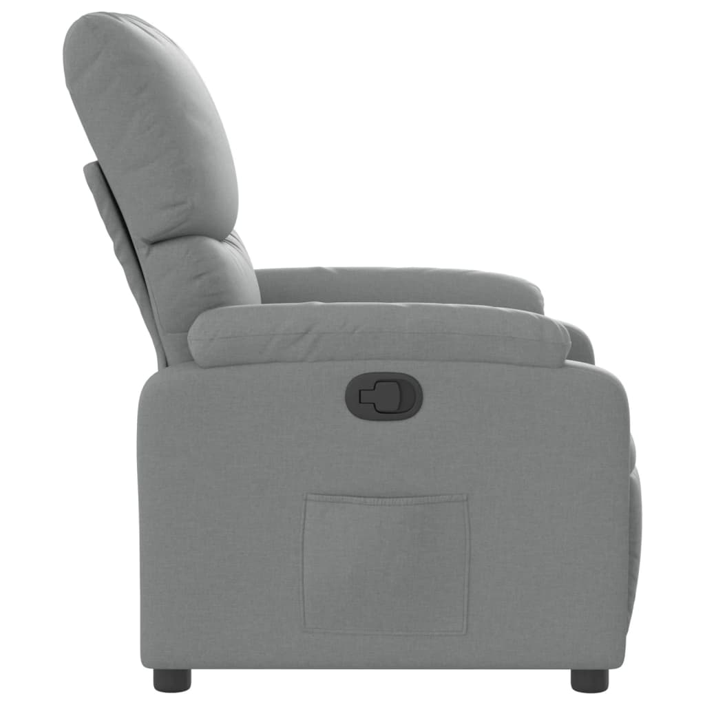 Relaxfauteuil lichtgrijze stof is nu te koop bij PeponiXL, paradijselijk wonen!