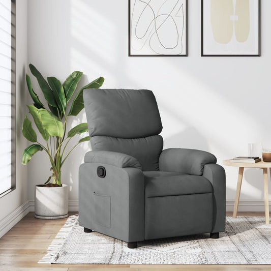 Relaxfauteuil Donkergrijze Stof is nu te koop bij PeponiXL, paradijselijk wonen!