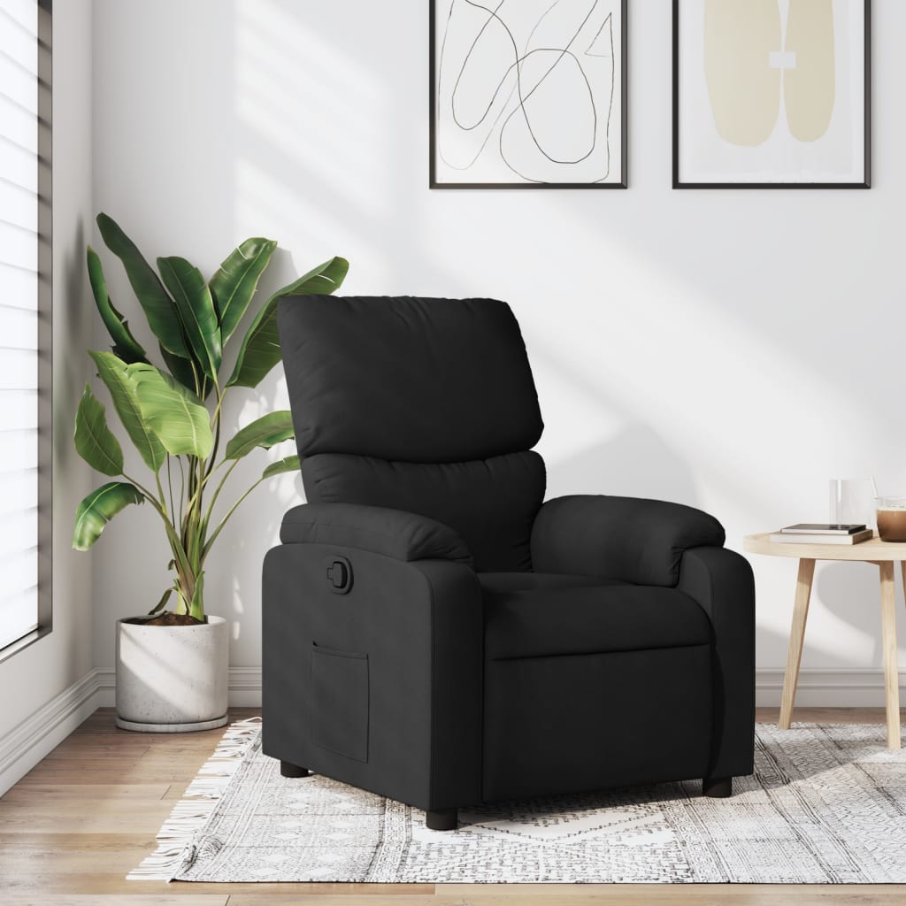 Relaxfauteuil Zwarte Stof is nu te koop bij PeponiXL, paradijselijk wonen!