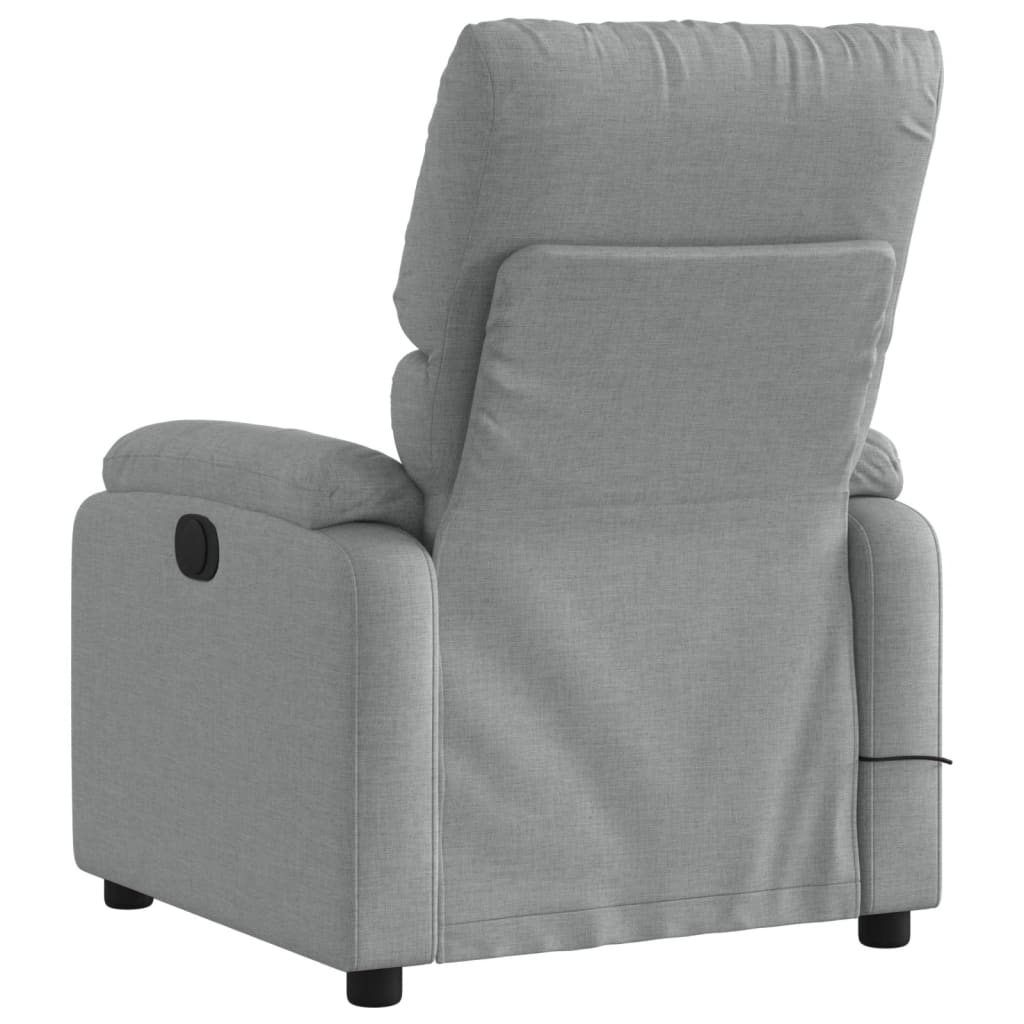 Massagestoel met lichtgrijze stof is nu te koop bij PeponiXL, paradijselijk wonen!
