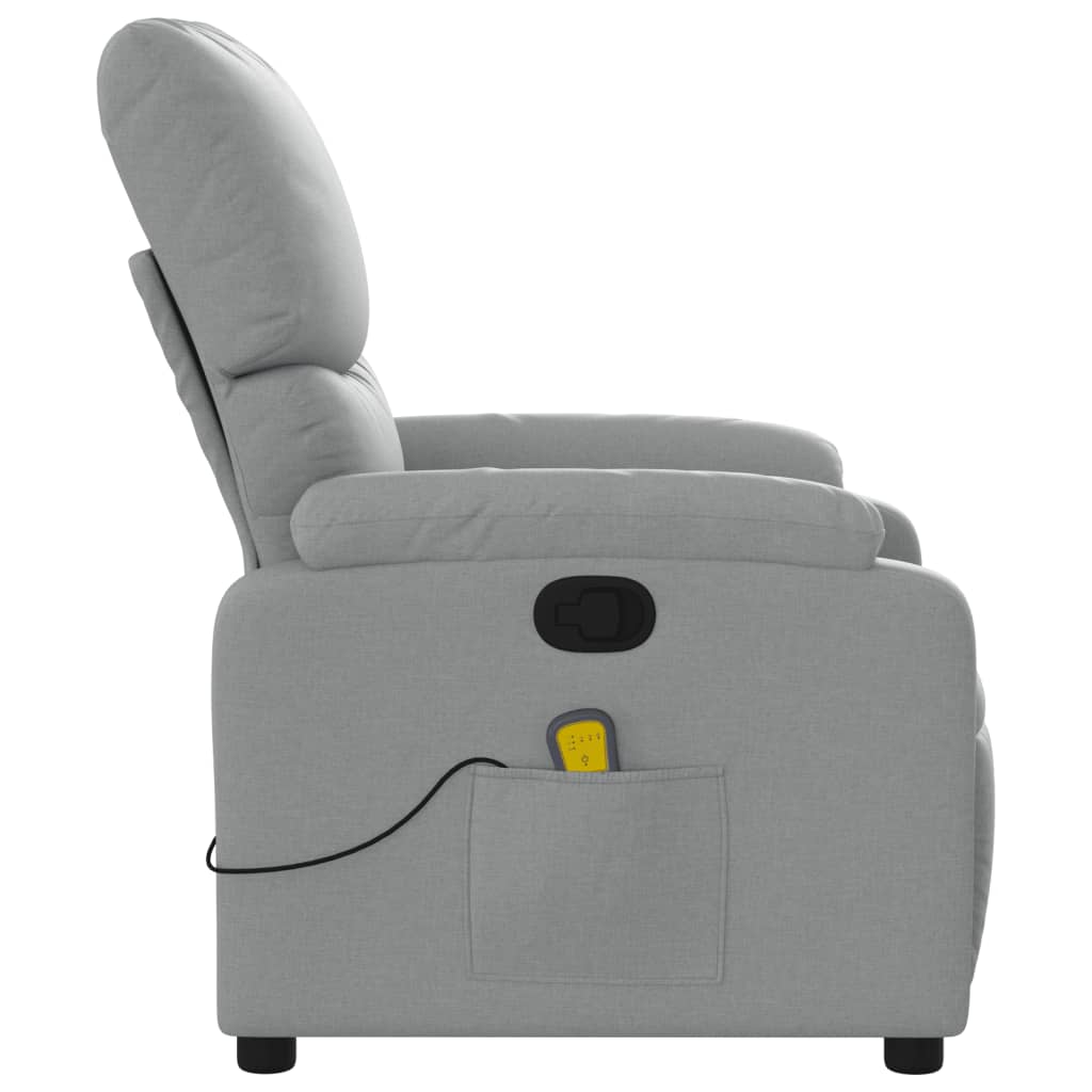 Massagestoel met lichtgrijze stof is nu te koop bij PeponiXL, paradijselijk wonen!