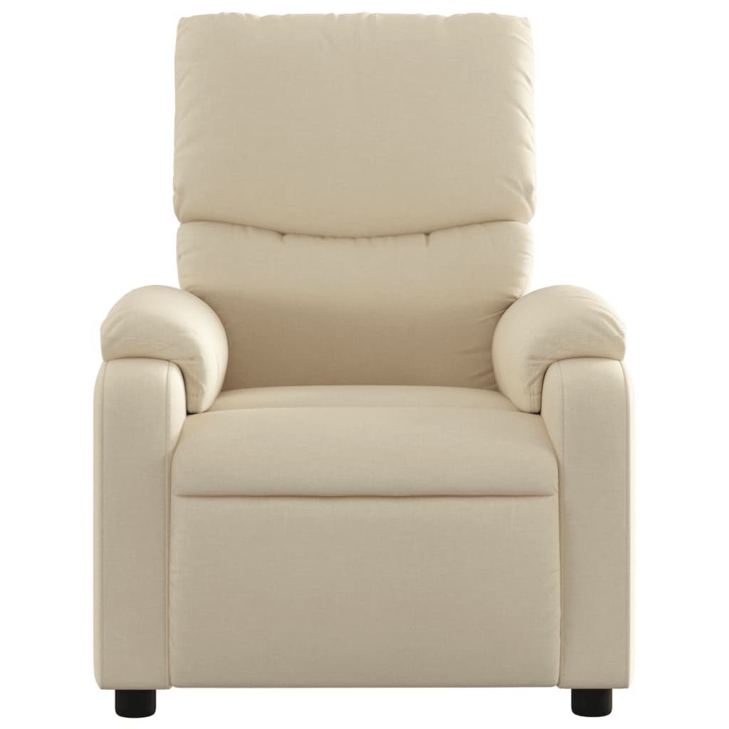Massagestoel met crèmekleurige stof is nu te koop bij PeponiXL, paradijselijk wonen!