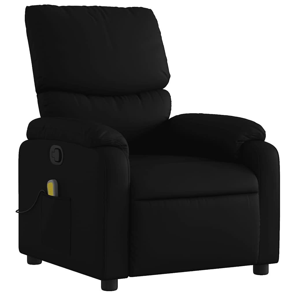 Massagestoel van zwart kunstleer is nu te koop bij PeponiXL, paradijselijk wonen!
