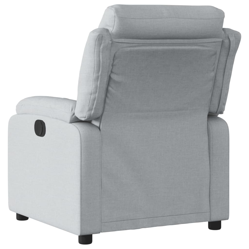 Relaxfauteuil lichtgrijze stof is nu te koop bij PeponiXL, paradijselijk wonen!