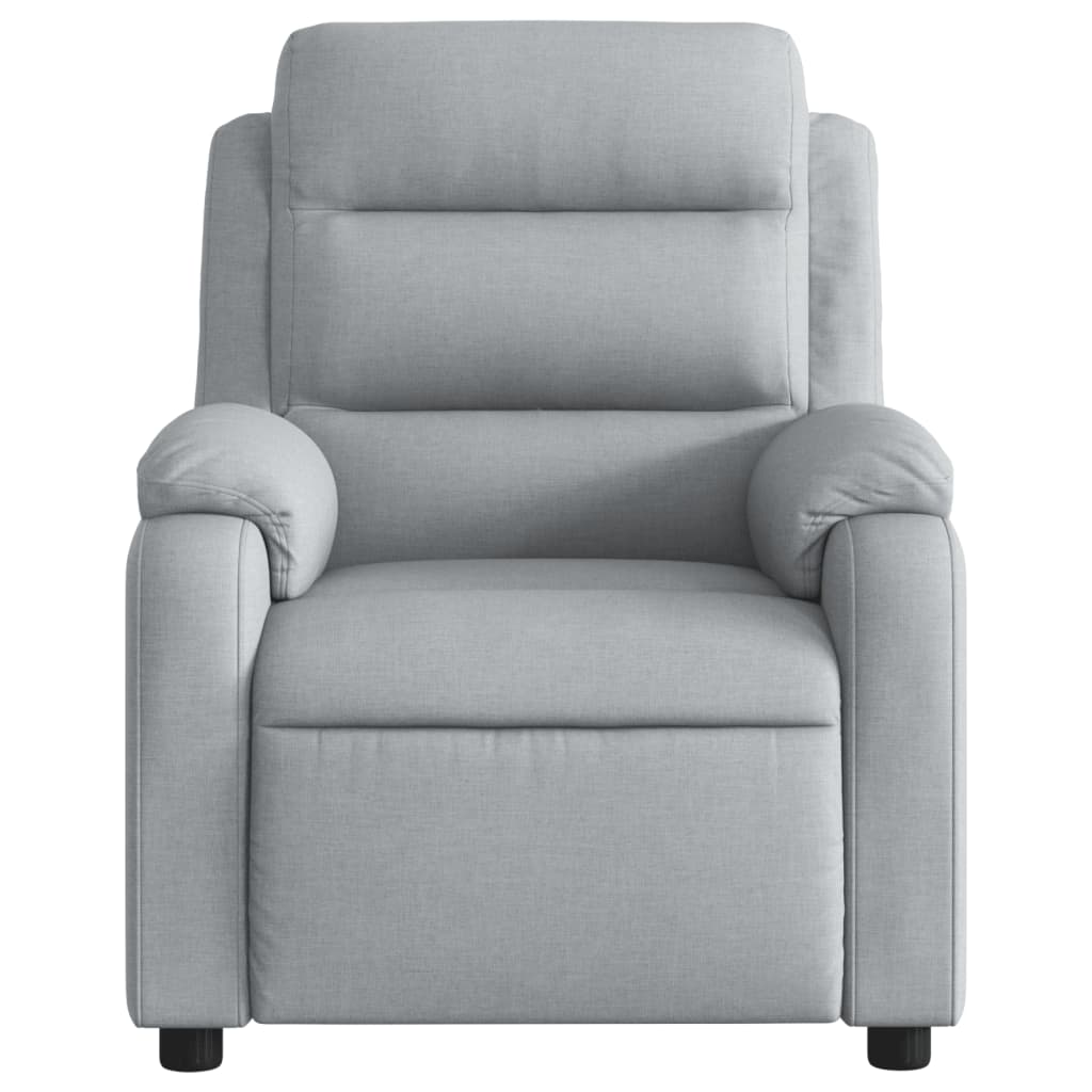 Relaxfauteuil lichtgrijze stof is nu te koop bij PeponiXL, paradijselijk wonen!